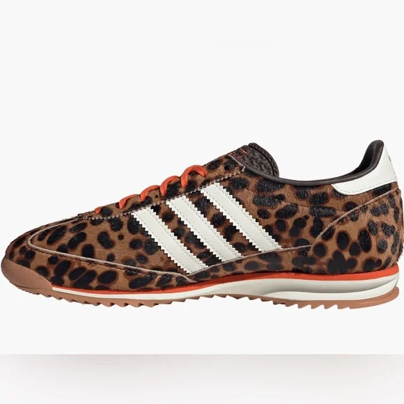 adidas SL 72 OG Leopard Print Impact Orange Sneaker New NWT